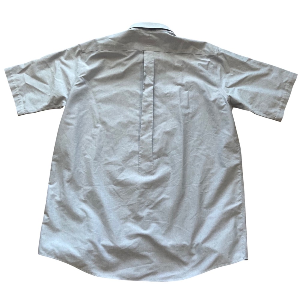 LL Bean Mens Traditional Fit Oxford Shirt Short Sleeve Blue‎ 17-Tall 215175 - Picture 4 of 6